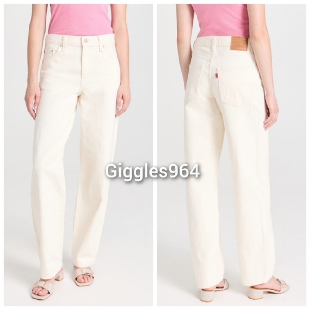 Levi's Baggy Dad Jeans Barely Freezing White - Picture 4 of 12